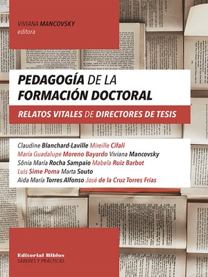 cover image of Pedagogía de la formación doctoral